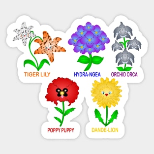 Animal Wild Flowers Sticker